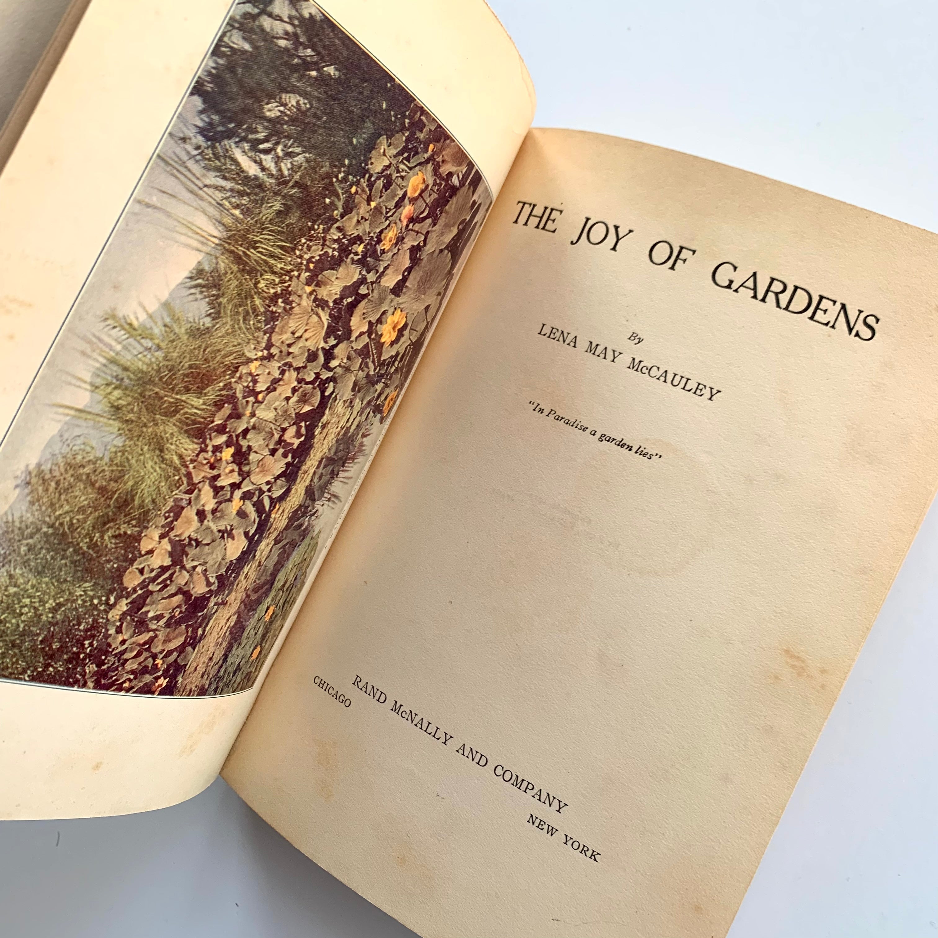 1911 - The Joy of Gardens, First Edition – Honey Bee Mill