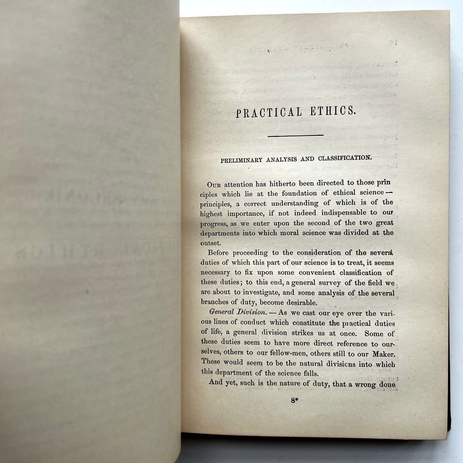 1859 - Moral Philosophy: Including Theoretical and Practical Ethics