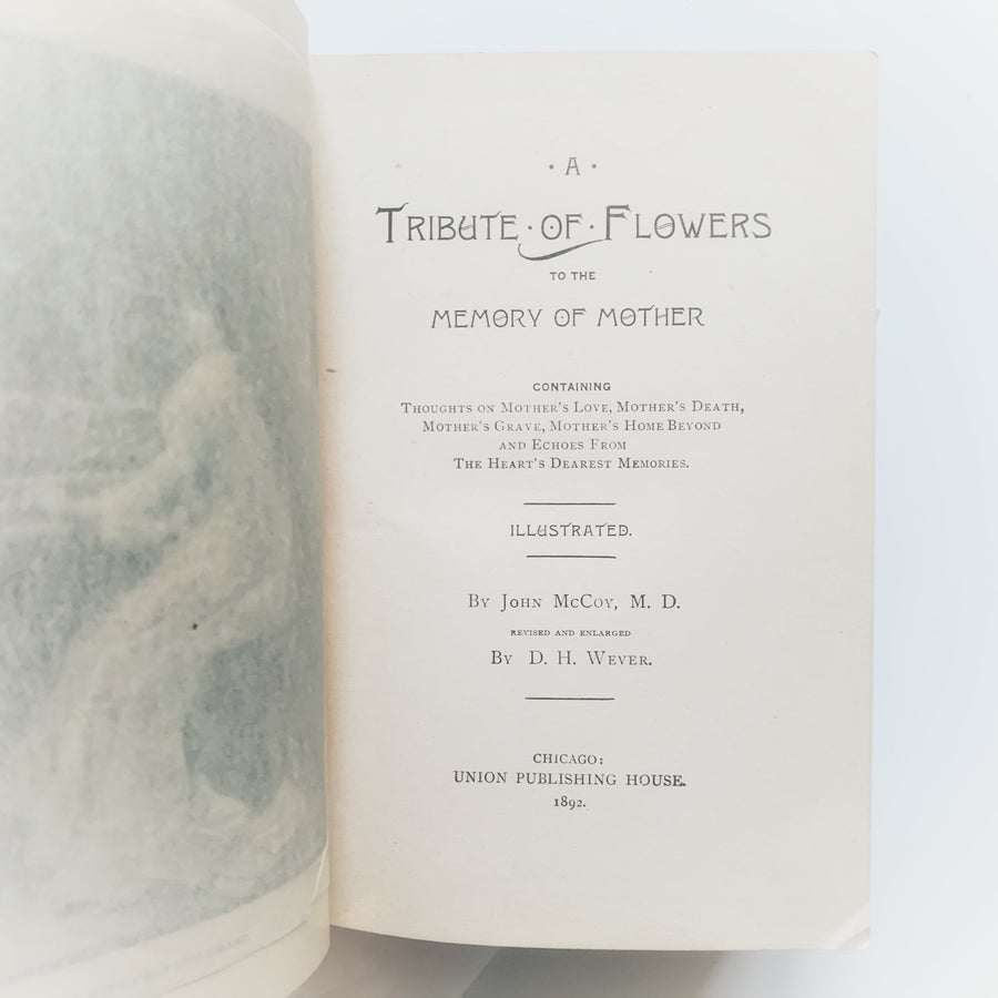1892 - A Tribute of Flowers to the Memory of Mother