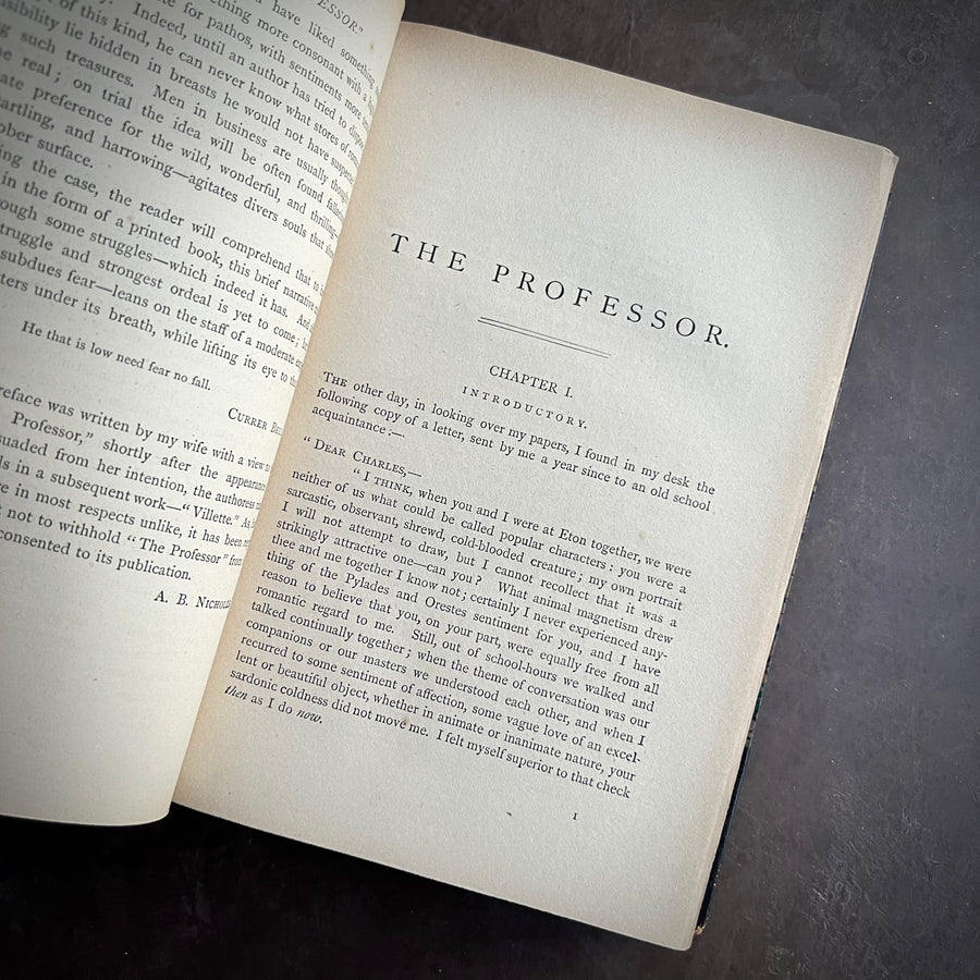 1885 - Charlotte Bronte’s- The Professor : With Poems