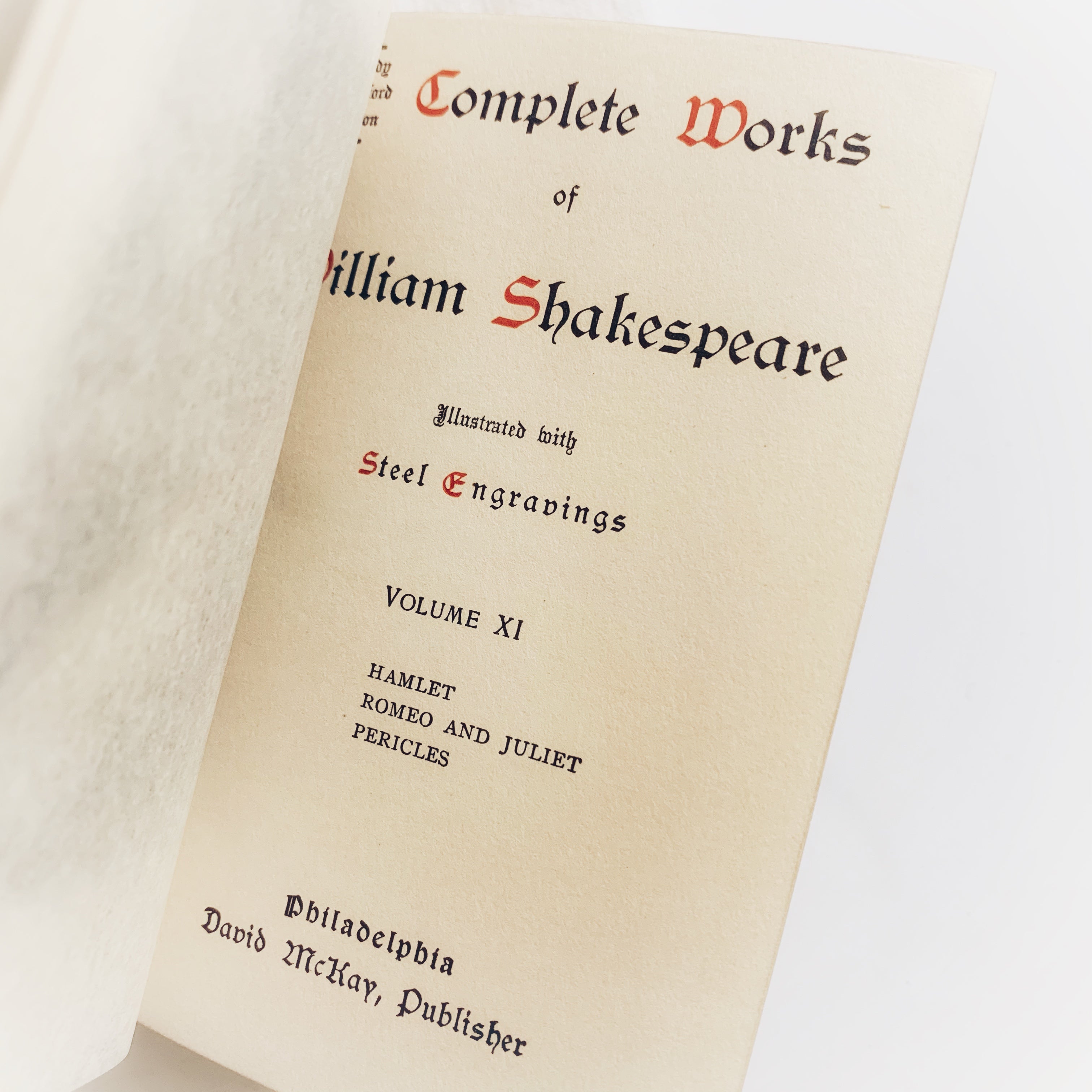 洋書　シェークスピア全集　Pocket Shakspeare　13巻　McKAY 洋書 『SHAKESPEARE SELECT PLAYS MACBETH』 シェイクスピア