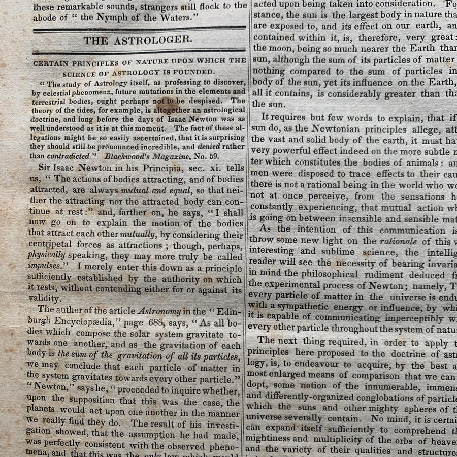July 1826- June 1827 -Folio The New York Mirror, and Ladies’ Literary Gazette