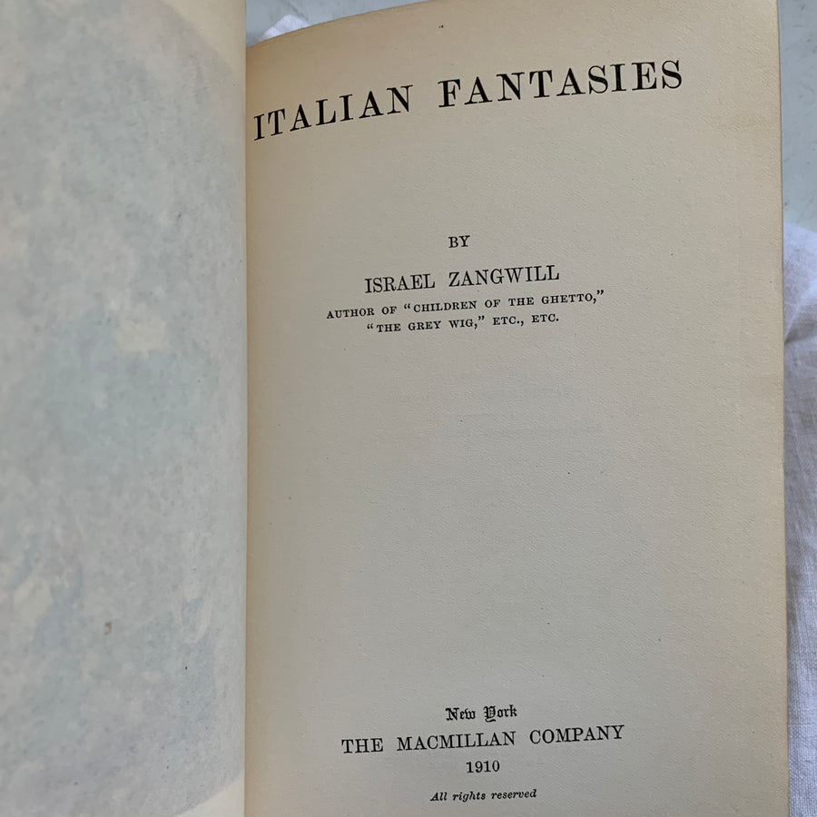 1910 - Italian Fantasies, First Edition