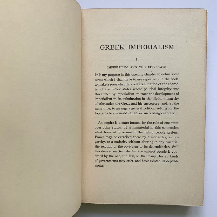 1913 - Greek Imperialism, First Edition