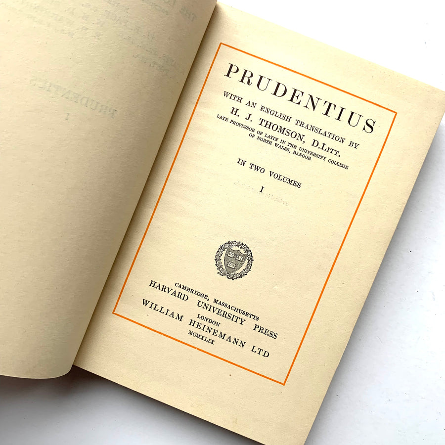 1949 - Prudentius, Vol I, Loeb Classical Library