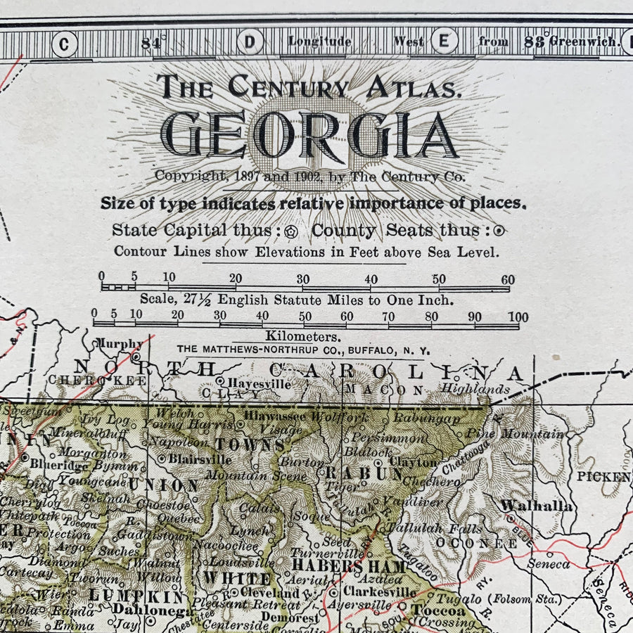 1902 - Map of Georgia