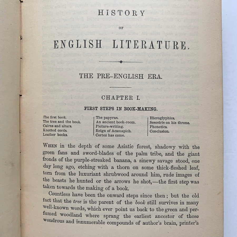 1886 - A History of English Literature in a Series of Biographical Sketches