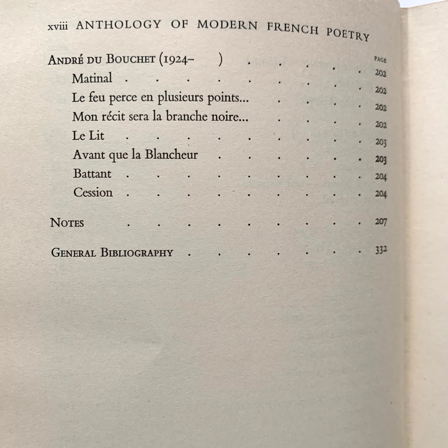 1964 - Anthology of Modern French Poetry
