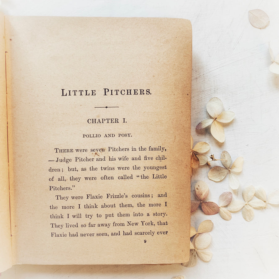 1878 - Flaxie Frizzle Stories, Little Pitchers, First Edition