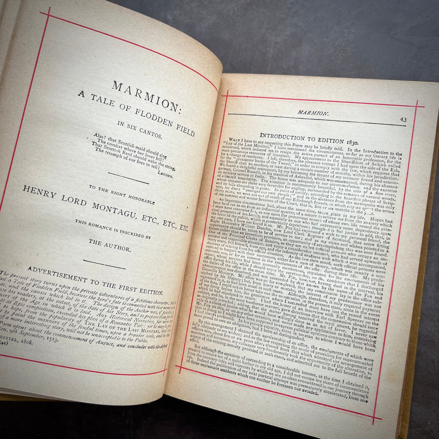 c.1880s - The Poetical Works of Sir Walter Scott