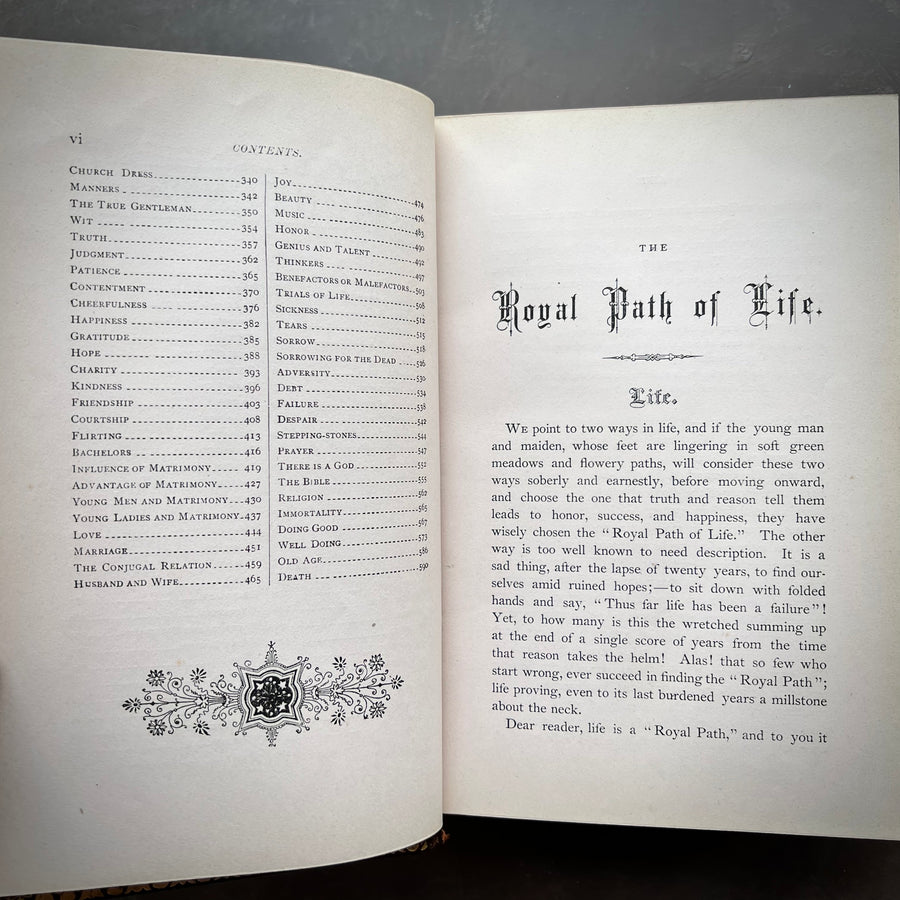 1881 - The Royal Path of Life: Or, Aims and Aids to Success and Happiness, First Edition