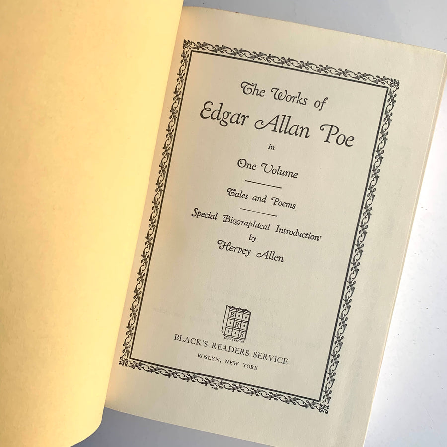 1950 - The Works of Poe, Austen, Keats, Longfellow, Tennyson, & Thoreau