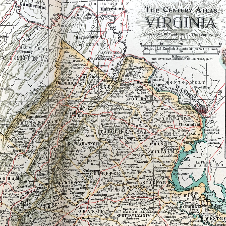 1902 - Map of Virginia