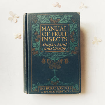 1919, Manual of Fruit Insects, Art Nouveau Cover