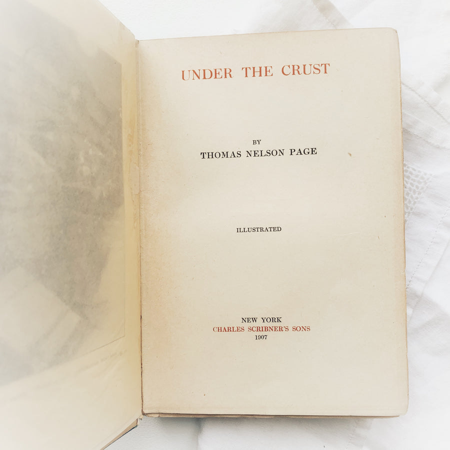 1907 - Under the Crust, Margaret Armstrong Cover Design