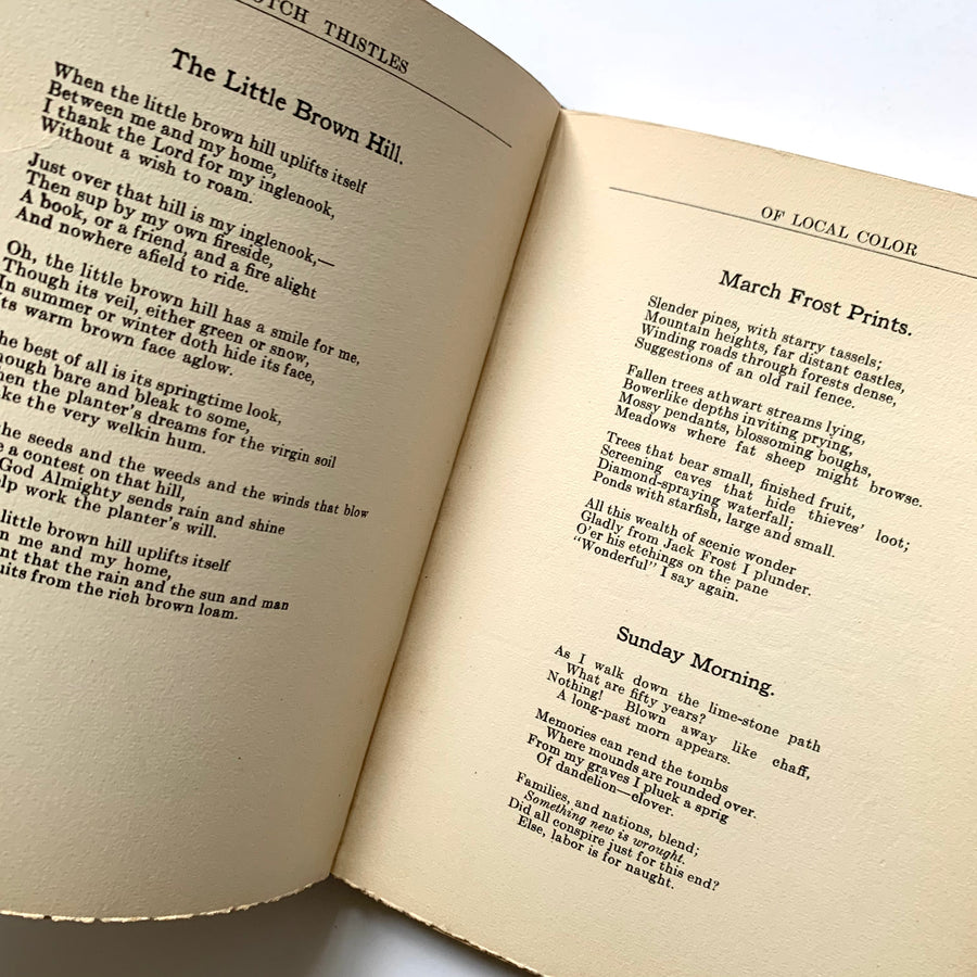 1924 - Scotch Thistles Poems