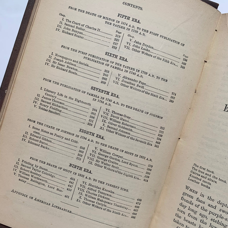 1886 - A History of English Literature in a Series of Biographical Sketches