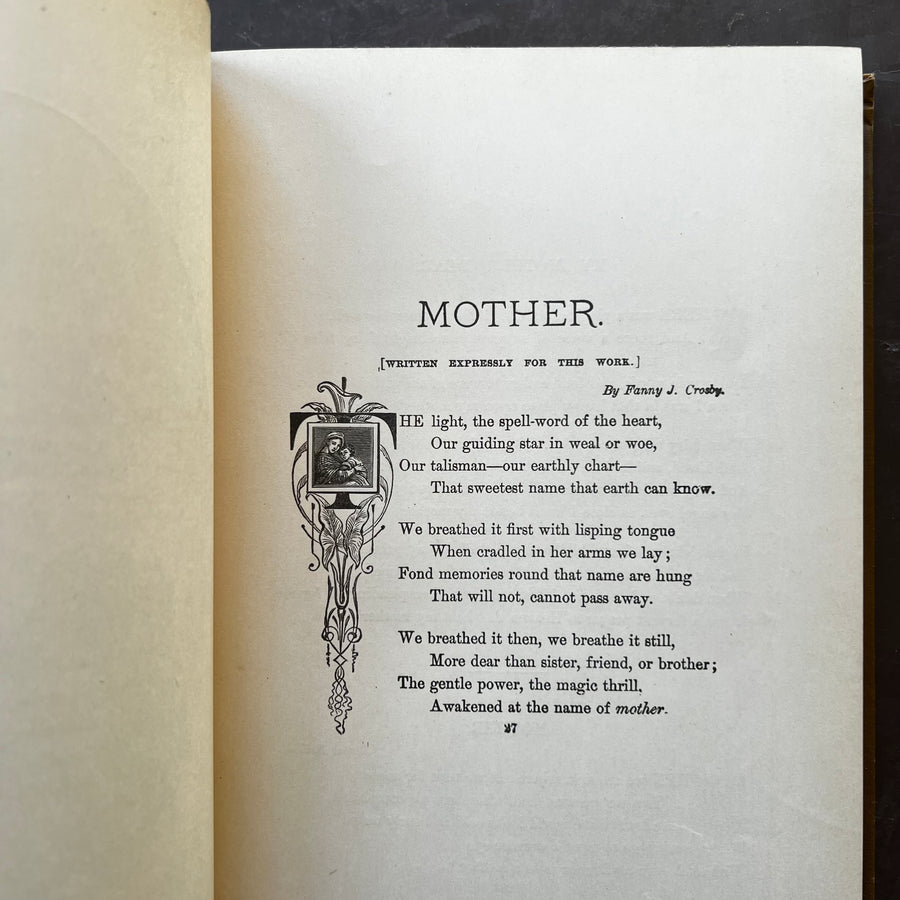 1878 - Golden Thoughts on Mother, Home and Heaven From Poetic and Prose Literature Of All Ages and Lands