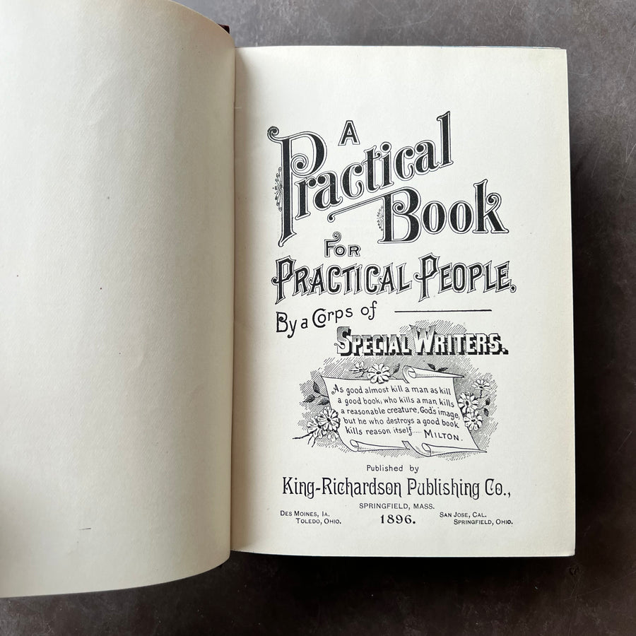 1896 - A Practical Book For Practical People