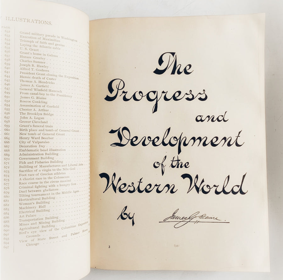 1893 - Columbus and Columbia; A Pictorial History of the Man and its Nation, First Edition