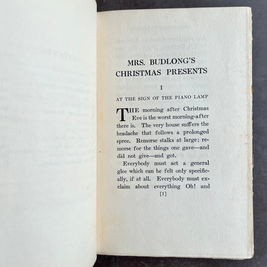 1912 - Mrs. Budlong’s Christmas Presents, First Edition