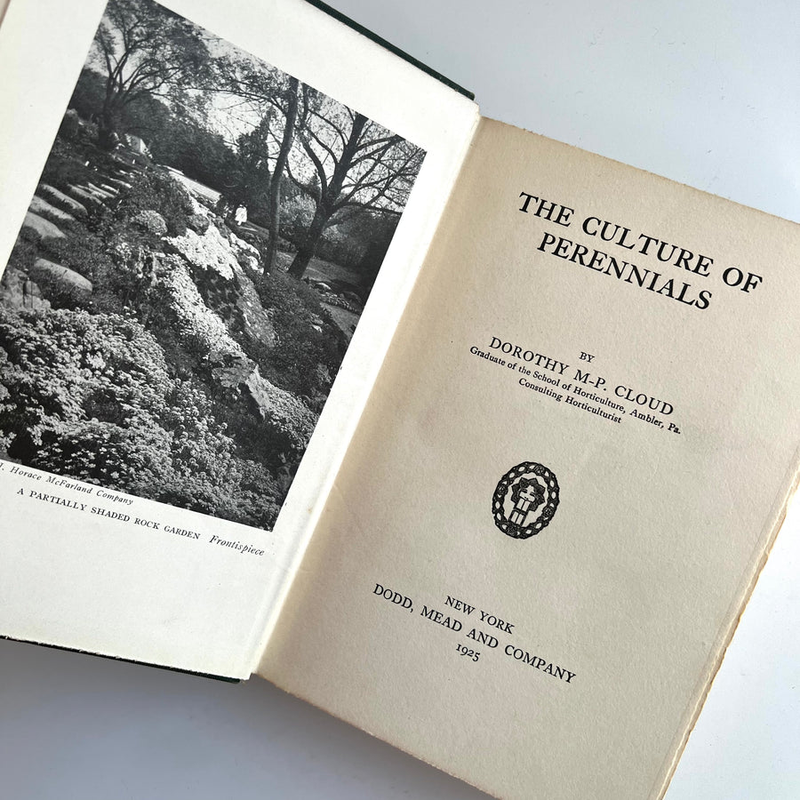 1925 - The Culture of Perennials, First Edition
