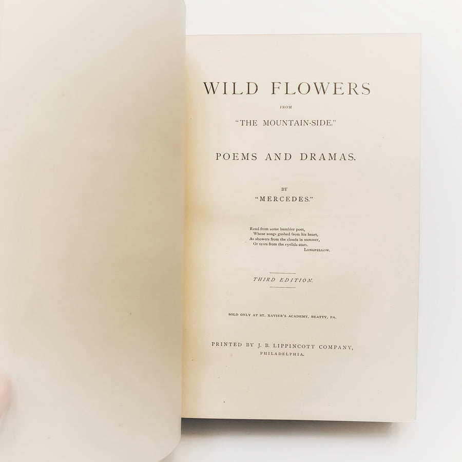 1884 - Wild Flowers From The Mountain Side