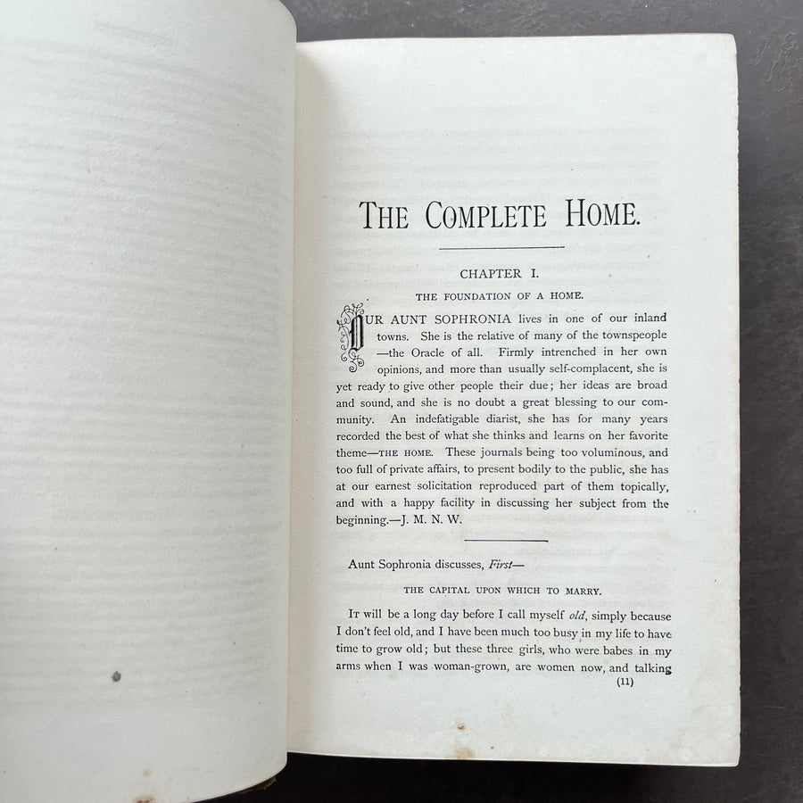 1883 - The Complete Home: An Encyclopedia of Domestic Life and Affairs