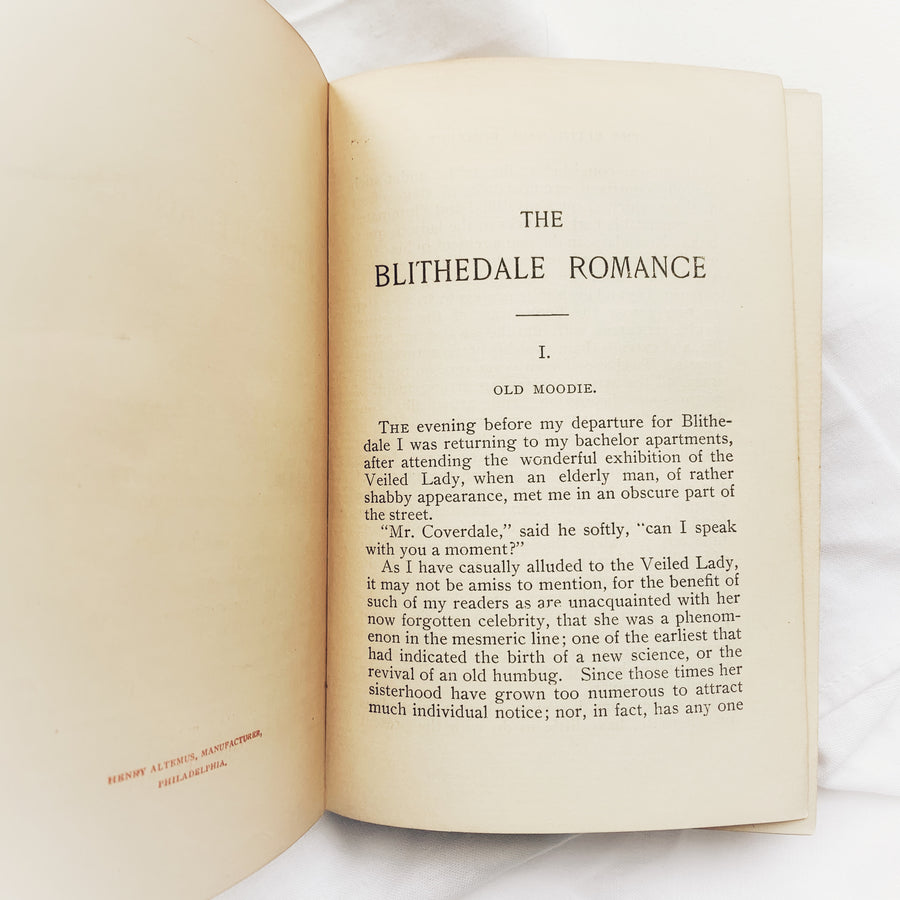 c.1897 - The Blithedale Romance