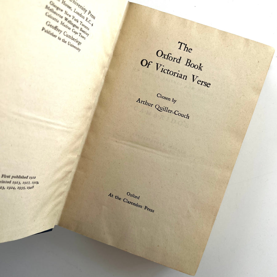 1948 - The Oxford Book of Victorian Verse