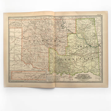 1902 - Map of Oklahoma and Indian Territory