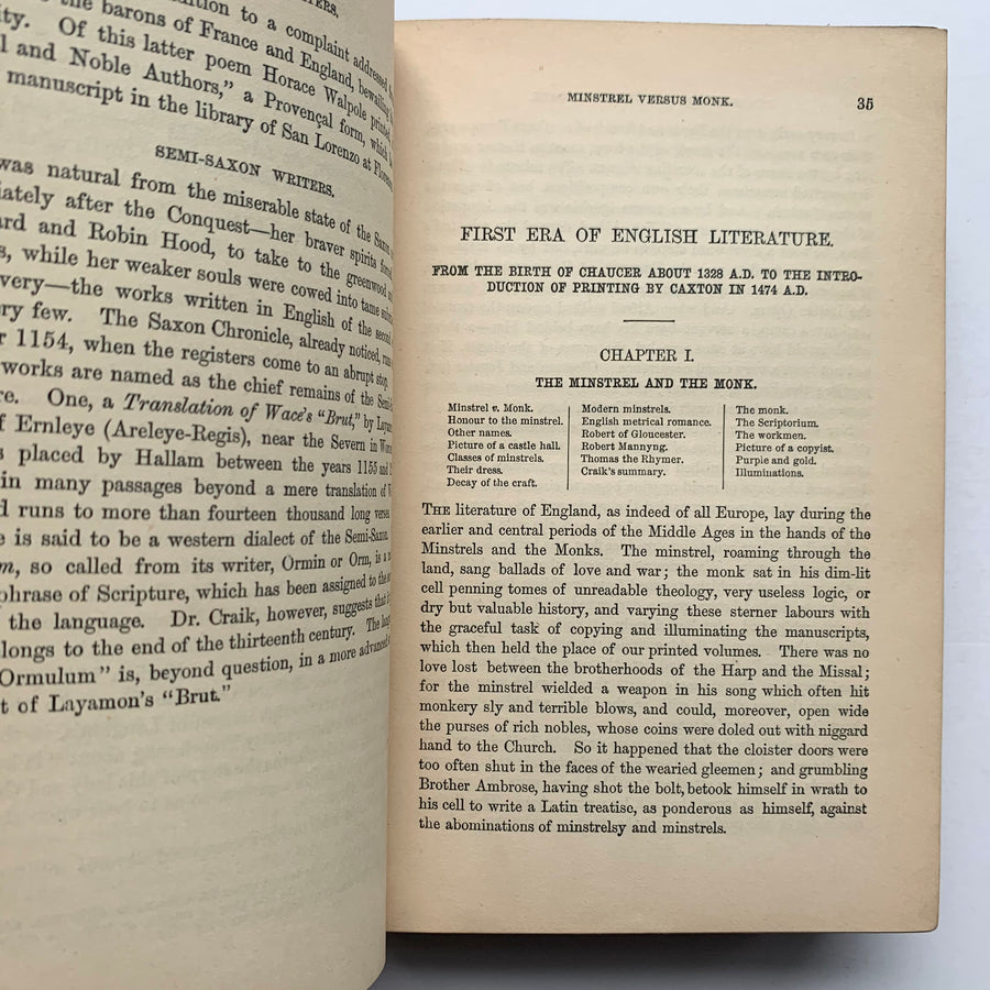 1886 - A History of English Literature in a Series of Biographical Sketches