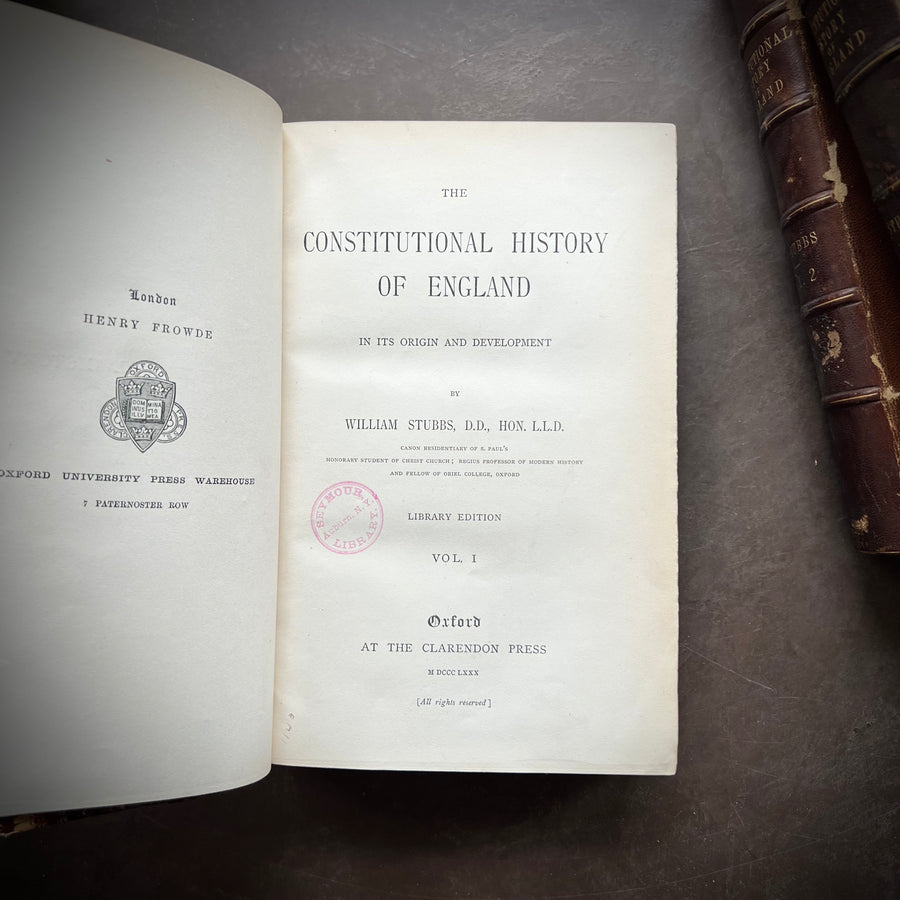 1880 - The Constitutional History of England and Its Origin and Development