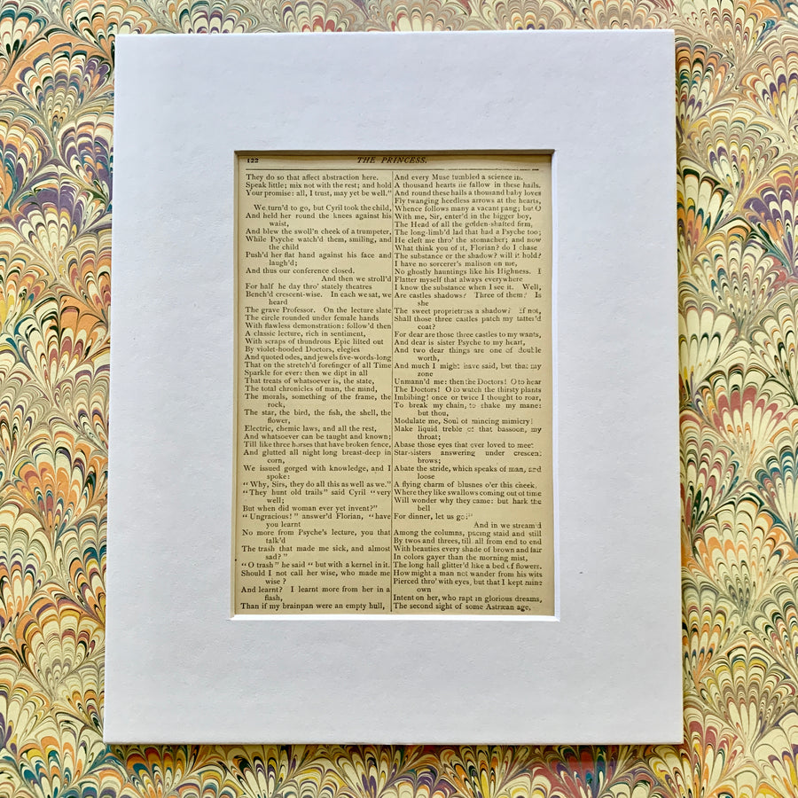 Copy of 1880 - Tennyson Page/ Wall Decor
