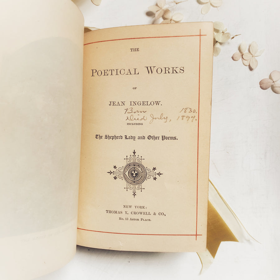 c.1880s - The Poetical Works of Jean Ingelow