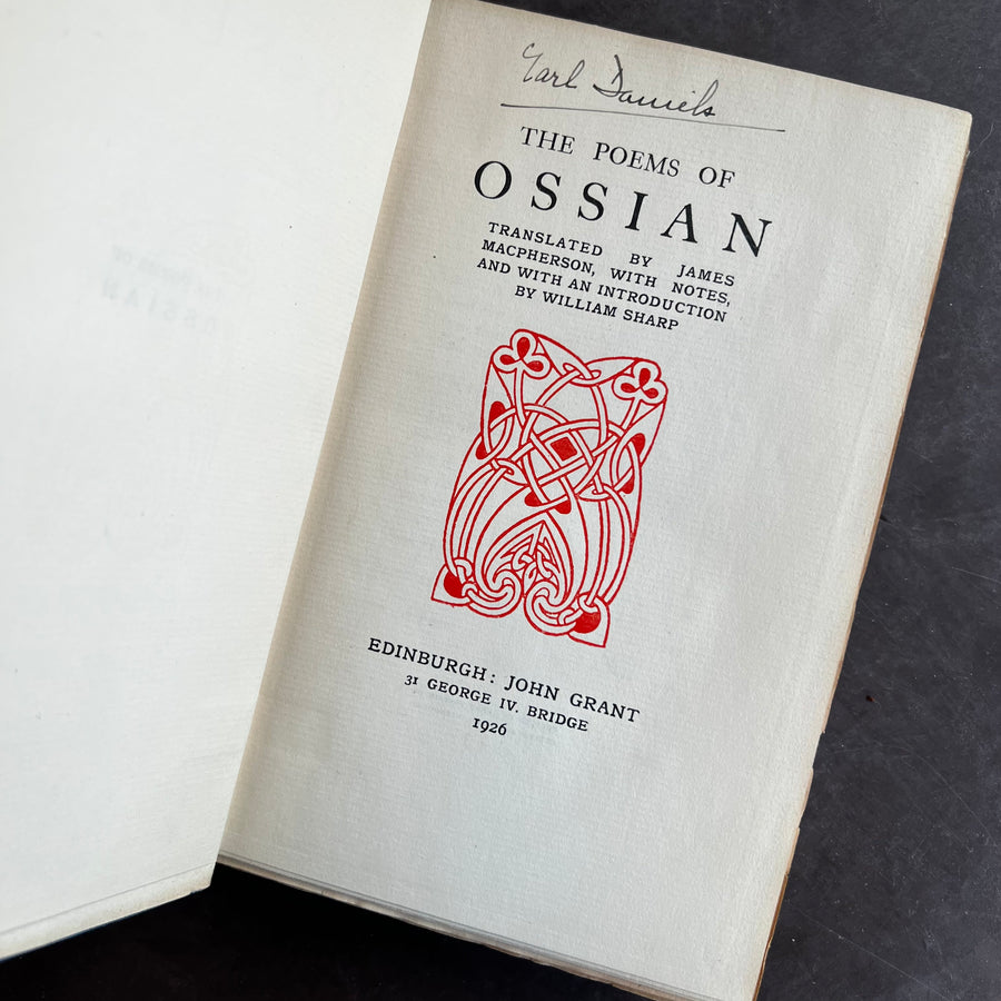 1926 - The Poems of Ossian, First Edition