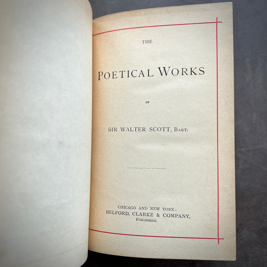 c.1880s - The Poetical Works of Sir Walter Scott