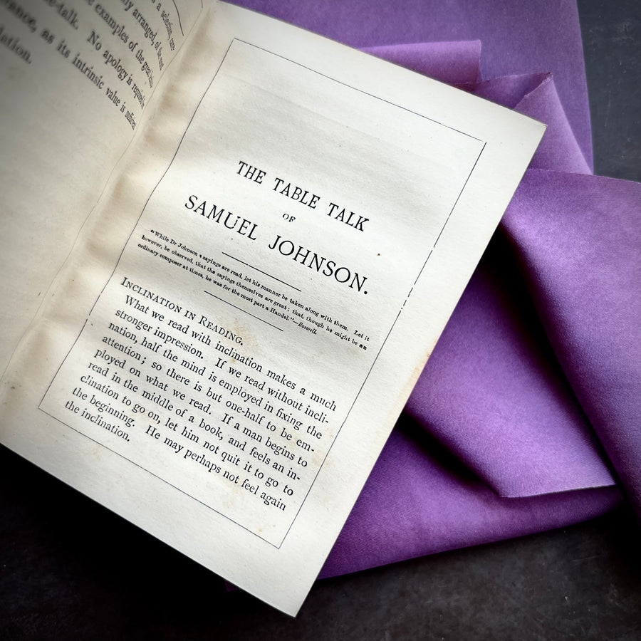 c.1855-1878 - The Table Talk of Samuel Johnson ( miniature book)