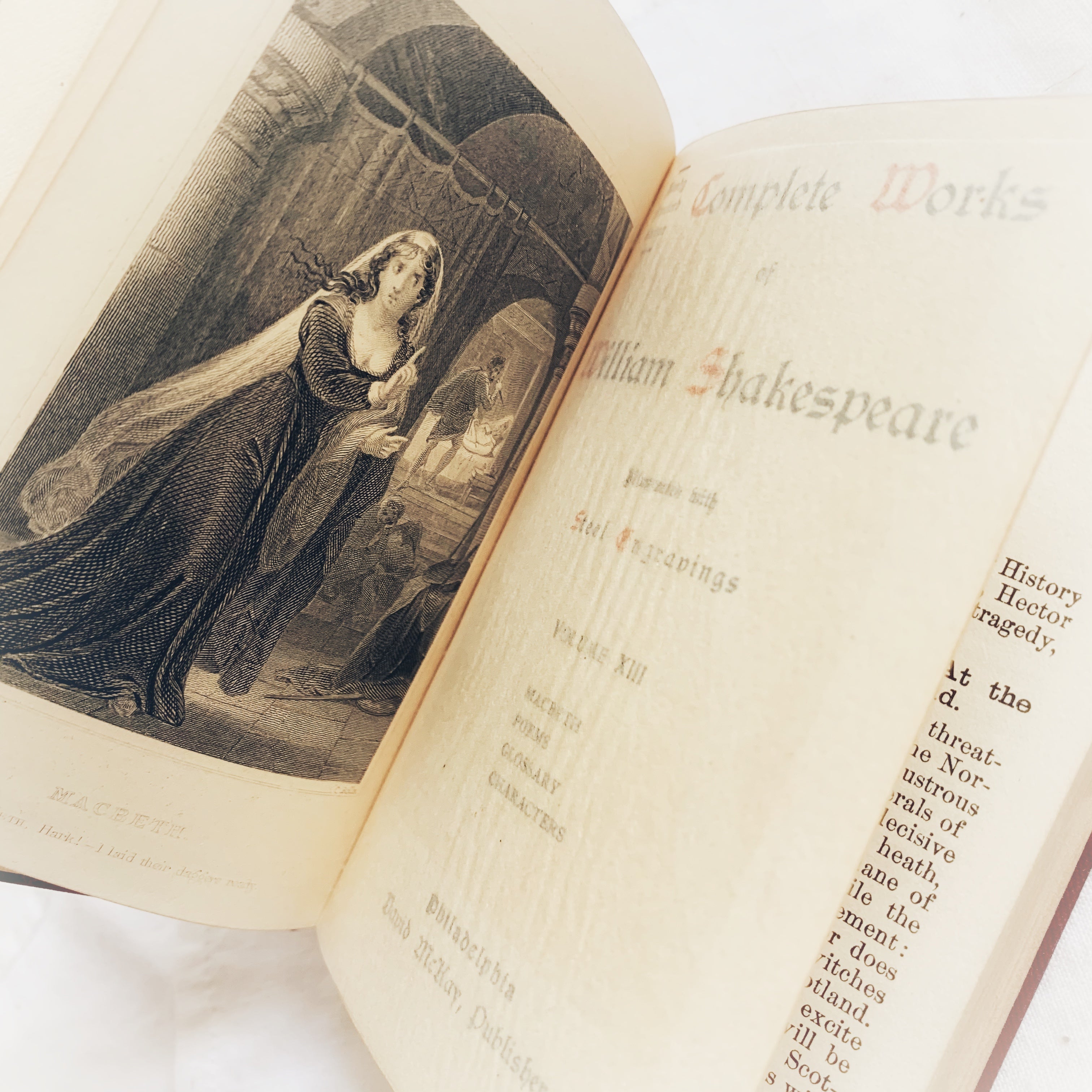 洋書　シェークスピア全集　Pocket Shakspeare　13巻　McKAY 洋書 『SHAKESPEARE SELECT PLAYS MACBETH』 シェイクスピア