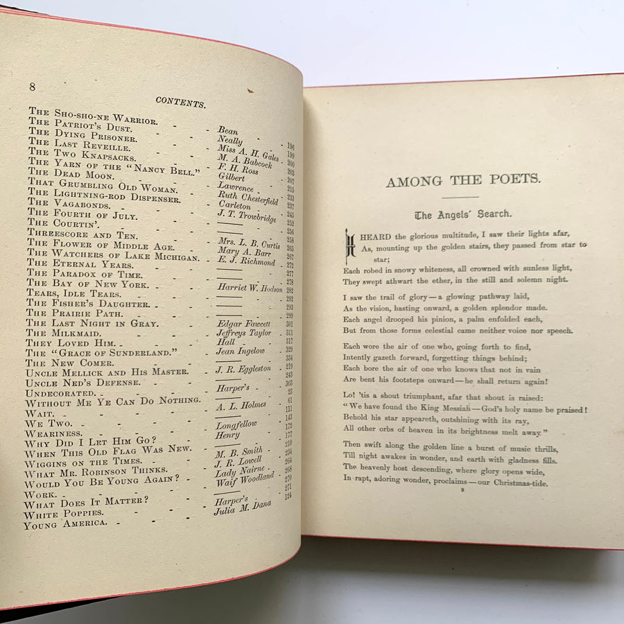 1882 - Among The Poets, A Choice Selection of The Best Poems by the Best Authors!