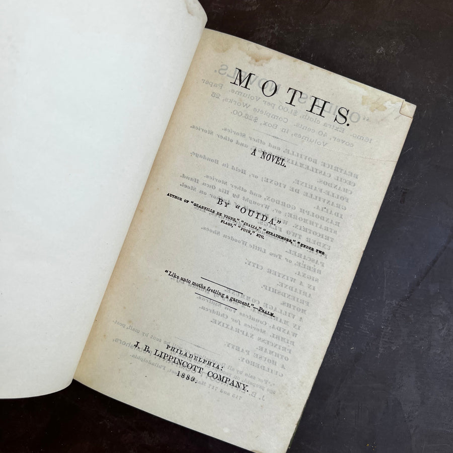 1889 - Moths, A Novel