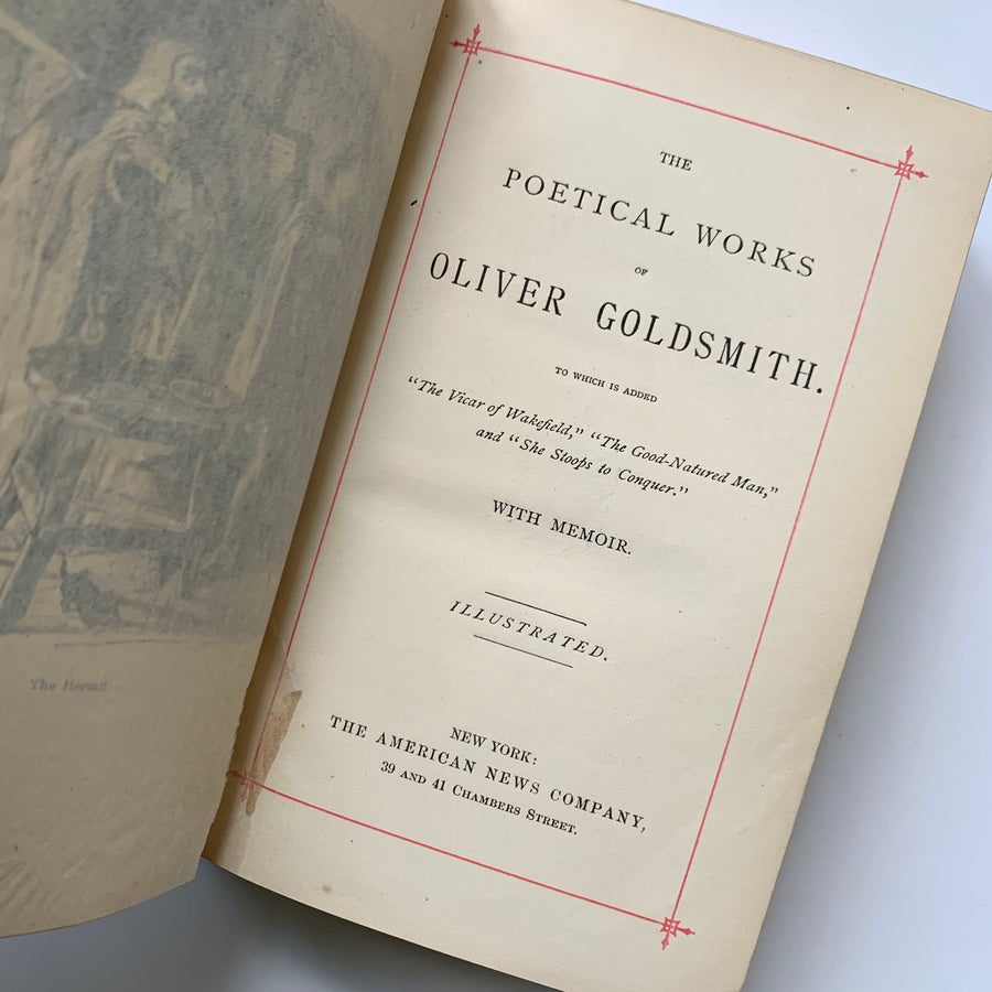 c.1880s - The Poetical Works of Oliver Goldsmith
