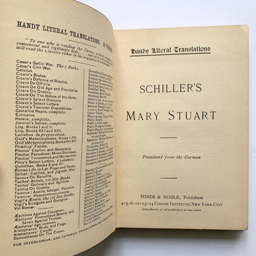 c.1900 - Schiller’s Mary Stuart