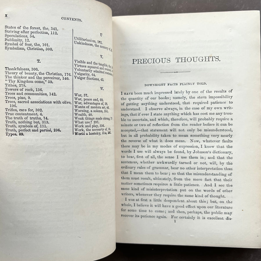 1877 - Precious Thoughts: Moral and Religious