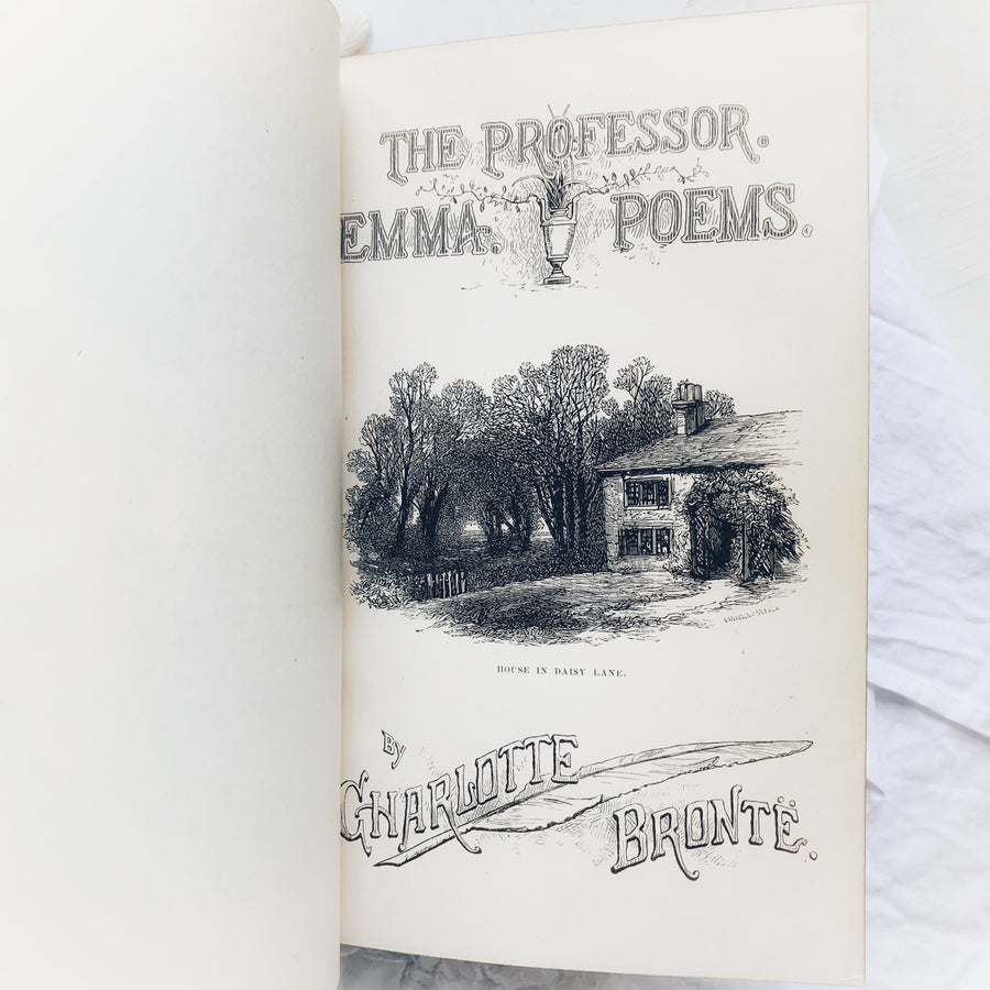 *** RESERVED. FOR SAUMYA***.       c.1882 - Charlotte Bronte’s , The Professor, Emma & Poems