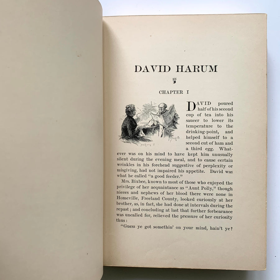 1900 - David Harum, A Story of American Life, First Illustrated Ed.