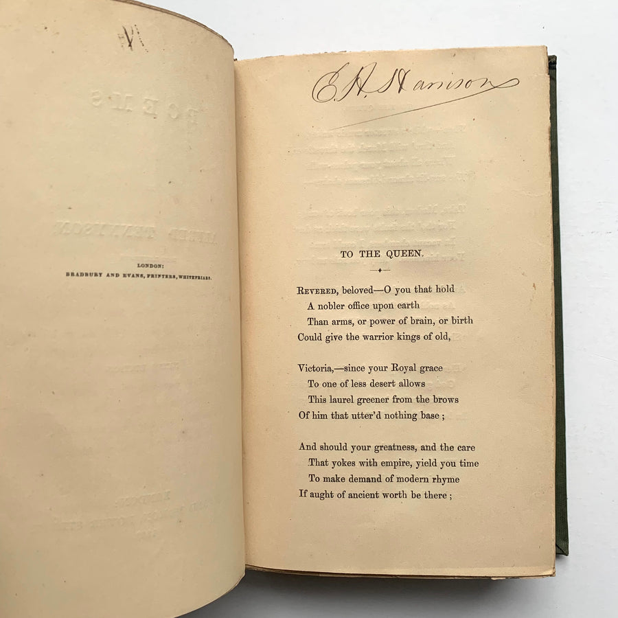 1853 - Poems By Alfred Tennyson