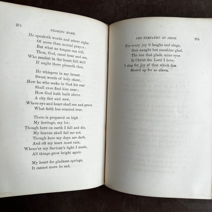 1868 - Nearing Home, Comforts and Counsels For The Aged, First Edition