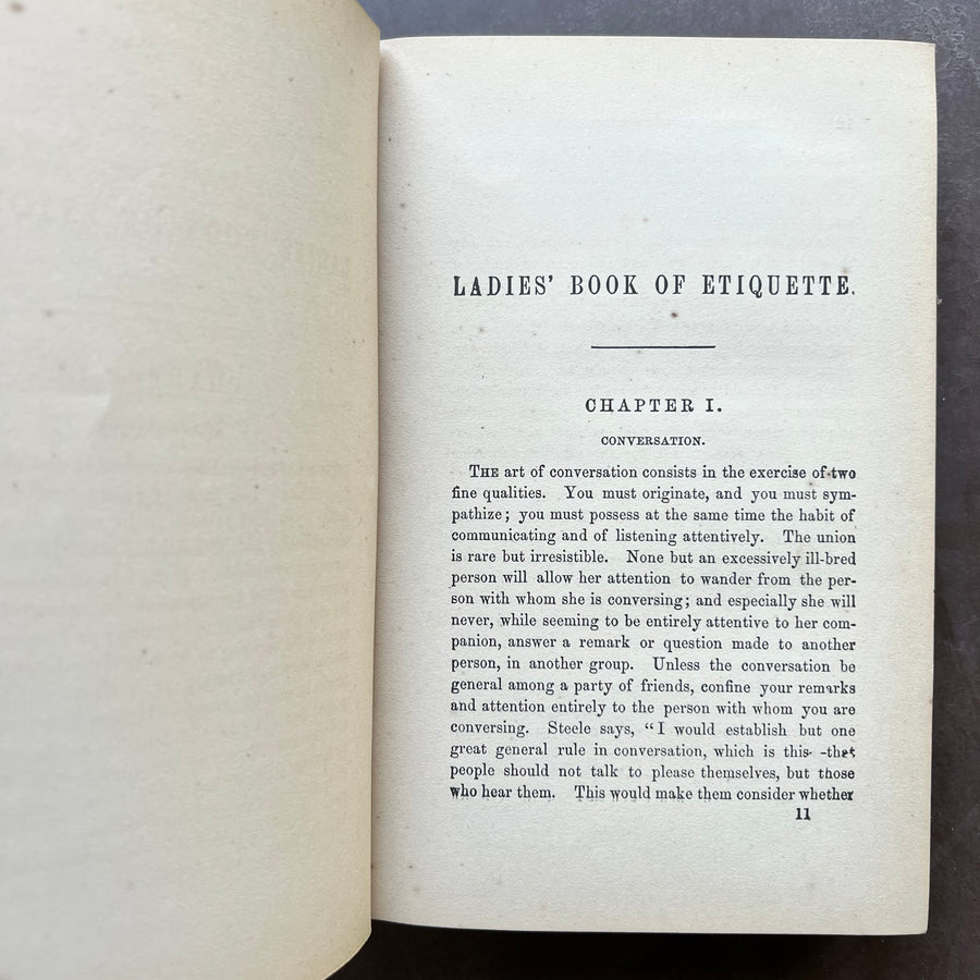 1879 - The Ladies Book of Etiquette, and Manual of Politeness