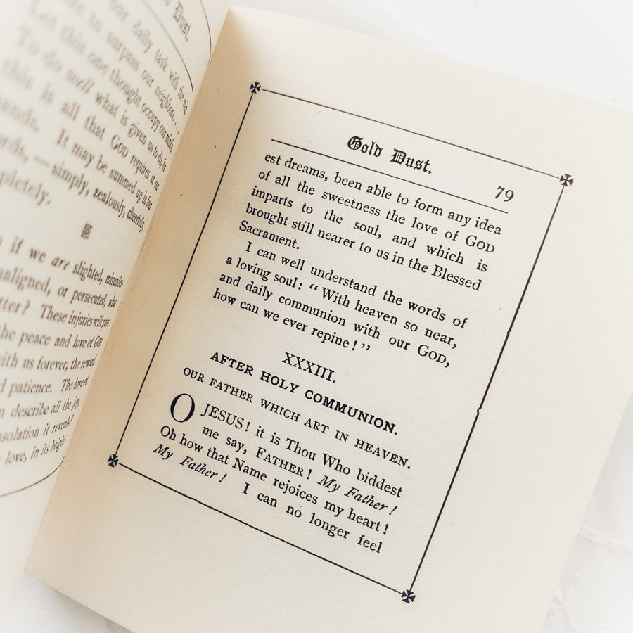 c. 1916 - Gold Dust: A Collection of Golden Counsels For the Sanctification of Daily Life